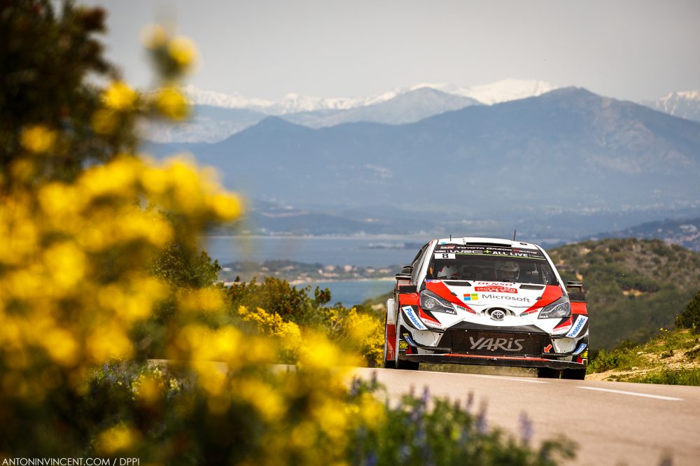 08 TANAK Ott (EST), JARVEOJA Martin (EST), TOYOTA YARIS WRC, TOYOTA GAZOO RACING WRT action during the 2018 WRC World Rally Car Championship, Tour de Corse rally from April 5 to 8 at Ajaccio, France - Photo Antonin Vincent / DPPI